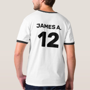 Benutzerdefiniertes Vorlagenteam (Vorder- und Rück T-Shirt