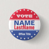 Benutzerdefiniertes Wahlkampfschema für Wahlen Button (Vorderseite)