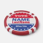 Benutzerdefiniertes Wahlkampfschema für Wahlen Pokerchips (Einzeln)