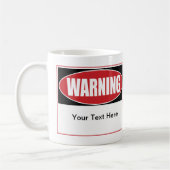 Benutzerdefiniertes Warnzeichen Kaffeetasse (Links)