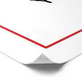 Benutzerdefiniertes Warnzeichen Poster (Ecke)