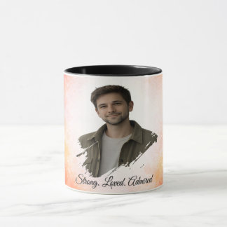 Benutzerdefiniertes Wasserfarbe-Foto Valentinsgesc Tasse