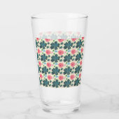 Benutzerdefiniertes Wasserfarben-Blumenmuster-Gesc Glas (Rückseite)