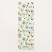 Benutzerdefiniertes Wasserfarben-Blumenmuster mit  Yogamatte (Vorderseite)