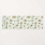 Benutzerdefiniertes Wasserfarben-Blumenmuster mit  Yogamatte (Vorderseite (Horizontal))