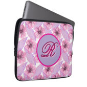 Benutzerdefiniertes Wasserfarben-Blumenmuster-Post Laptopschutzhülle (Vorne Rechts)