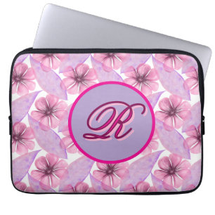 Benutzerdefiniertes Wasserfarben-Blumenmuster-Post Laptopschutzhülle