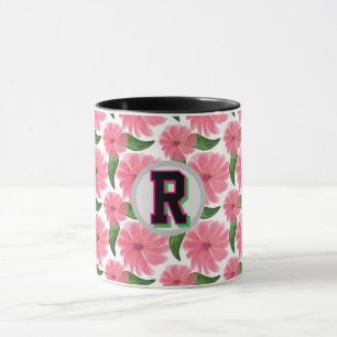 Benutzerdefiniertes Wasserfarben-Blumenmuster Tasse