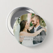Benutzerdefiniertes WEDD-Foto Button (Vorne & Hinten)