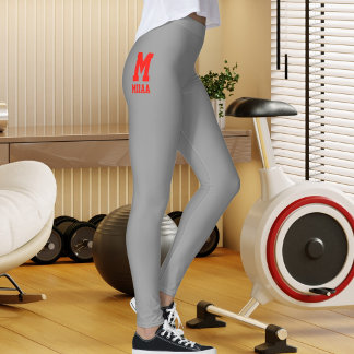 Benutzerdefiniertes Weihnachten Holzkohle-Silber C Leggings