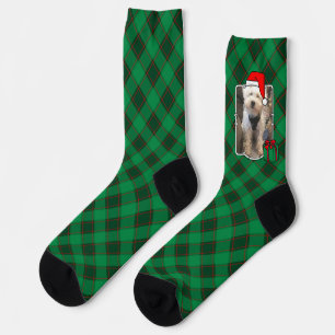 Benutzerdefiniertes Weihnachts-Foto Rot und Grün K Socken