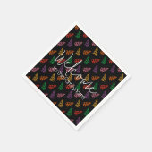 Benutzerdefiniertes Weihnachtsbaum-Muster Serviette (Ecke)