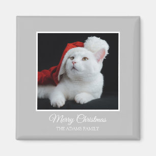 Benutzerdefiniertes Weihnachtsfoto Haustier Famili Magnet