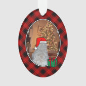 Benutzerdefiniertes Weihnachtsgebäck Rot und Schwa Ornament (Vorderseite)