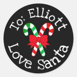 Benutzerdefiniertes Weihnachtsgeschenk aus dem San Runder Aufkleber