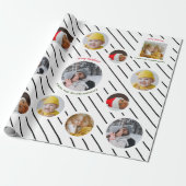 Benutzerdefiniertes Weihnachtsgeschenk für vier Fo Geschenkpapier (Ungerollt)