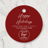 Benutzerdefiniertes Weihnachtsgeschenk Geschenkanhänger (Vorderseite)