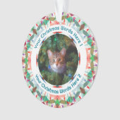 Benutzerdefiniertes Weihnachtsgeschenk mit grünem Ornament (Vorderseite)