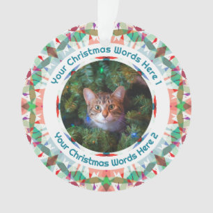 Benutzerdefiniertes Weihnachtsgeschenk mit grünem Ornament