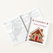 Benutzerdefiniertes Weihnachtsplätzchen-Rezeptbuch Notizblock (Innenseite)