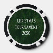 Benutzerdefiniertes Weihnachtsturnier oder -party Pokerchips (Rückseite)