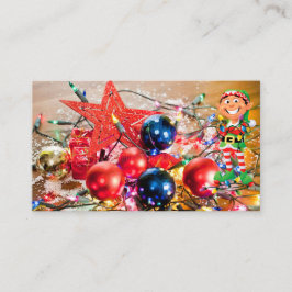 Benutzerdefiniertes Weihnachtsvorlage Visitenkarte