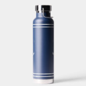 Benutzerdefiniertes weißes Ankerlogo Trinkflasche (Links)