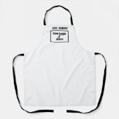 Benutzerdefiniertes weißes Blenden für Ihr Logo-Bu Schürze (Vorderseite)