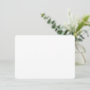 Benutzerdefiniertes weißes einfaches Design Foto o Begleitkarte