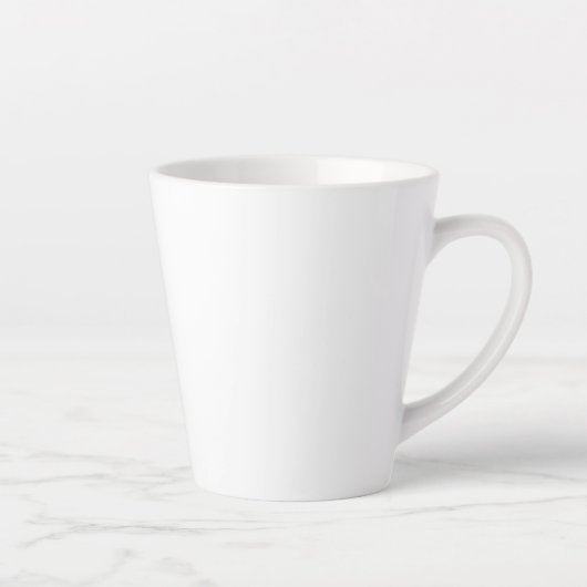 Benutzerdefiniertes weißes einfaches Design Foto o Milchtasse (Rechts)