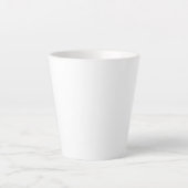 Benutzerdefiniertes weißes einfaches Design Foto o Milchtasse (Vorderseite)