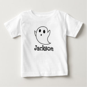 Benutzerdefiniertes weißes Gespenst-Halloween-T-Sh Baby T-shirt