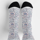 Benutzerdefiniertes weißes Hintergrundbild Graues  Socken (Oben)