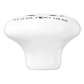 Benutzerdefiniertes Werbelogo - Keine Mindestbeste Keramikknauf (Seitenansicht)