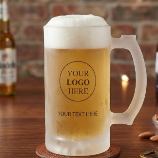 Benutzerdefiniertes Werbelogo - Keine Mindestbeste Mattglas Bierglas