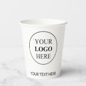 Benutzerdefiniertes Werbelogo - Keine Mindestbeste Pappbecher (Rückseite)