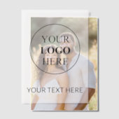 Benutzerdefiniertes Werbelogo - Keine Mindestbeste Pergament Einladungen (Versatz (Ehepaar))