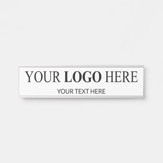 Benutzerdefiniertes Werbelogo - Keine Mindestbeste Türschild (Vorderseite )