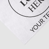 Benutzerdefiniertes Werbelogo Seidenpapier (Ausschnitt)