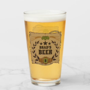 Benutzerdefiniertes Western-Bierglas Glas