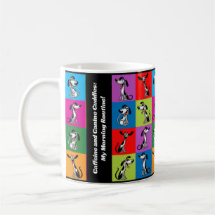 Benutzerdefiniertes Whippet-Weck-Up-Wunder Kaffeetasse