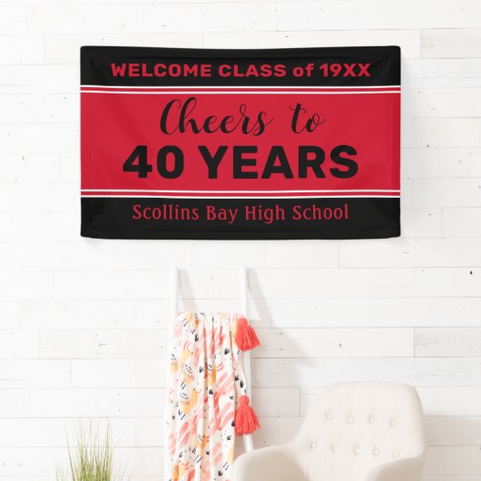 Benutzerdefiniertes Wiedersehen-Banner der 40-jähr Banner (Insitu)