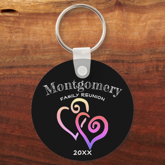 Benutzerdefiniertes Wiedersehen-Regenbogenfarbverk Schlüsselanhänger (Vorderseite)