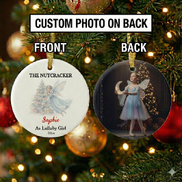 Benutzerdefiniertes Wiegenlied-Mädchen Nussknacker Keramik Ornament