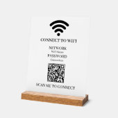 Benutzerdefiniertes WiFi QR | Einfache Scan-Netzwe Acrylschild (Winkel)