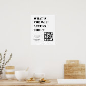 Benutzerdefiniertes WiFi-QR | Was ist der WiFi-Cod Poster (Küche)
