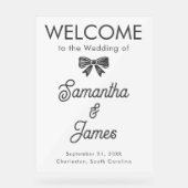 Benutzerdefiniertes Willkommen - Name-Zeichen für  Acrylschild (Vorderseite)