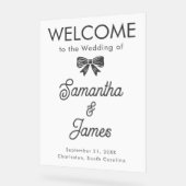 Benutzerdefiniertes Willkommen - Name-Zeichen für  Acrylschild (Winkel)