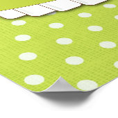 Benutzerdefiniertes Windelkuchenplakat Poster (Ecke)