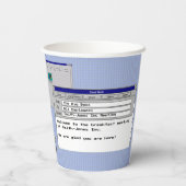 Benutzerdefiniertes Windows 95 Computergeschäftstr Pappbecher (Rückseite)